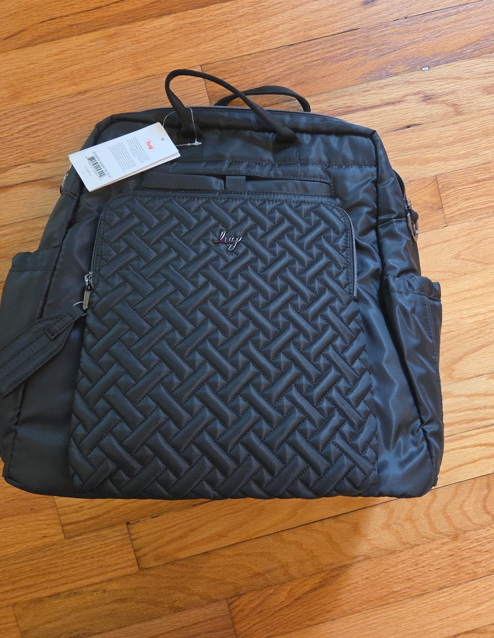 lug Sonata Quilted Midnight Black Everyday/Travel Tote